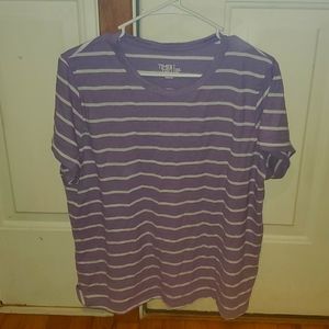 Purple and white striped